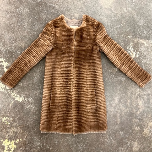 Sale! S'Maxmara mink & wool coat - Picture 6 of 11